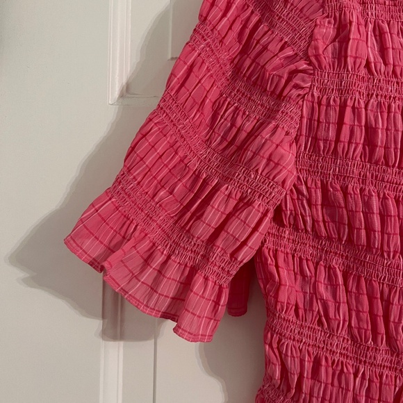 Sandro designer Smocked Cropped blouse, size 0/S - Picture 11 of 14